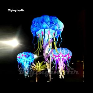 Hanging LED Inflatable Jellyfish Party Balloon Outdoor Street Light For Ceiling Decoration