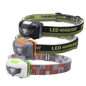 Mini lampada frontale portatile Torcia elettrica Fascia Tour a piedi Campeggio Attrezzatura da esterno Escursionismo Alpinismo Attrezzatura da pesca Comodo e pratico