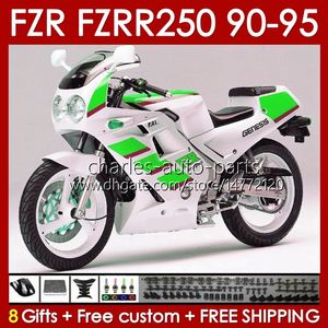 Yamaha FZR250R FZRR FZR 250R 250RR 1991 1992 1993 1994 1994 1994 143NO.118 녹색 재고 FZR250RR FZR-250R FZR-250 FZR250 FZR 250 R RR 90 91 92 93 94 95 페어링