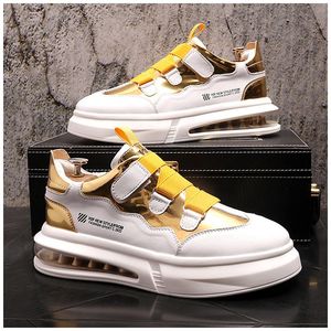 New Men's Fashion Air Cushion Shoes Sport Casual Supoters Men's Running Shoe Printing Descoloração tênis respirável
