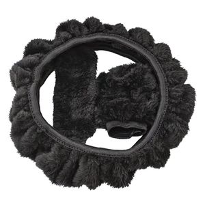 Coprivolanti Pz / set Fascino Caldo Lungo Copriauto in peluche di lana Freno a mano di lana Vendita di accessori CopristerzoSterzo