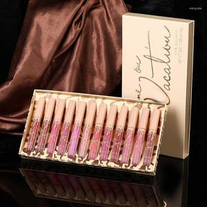 Lip Gloss Pcs Makeup Set Non-stick Matte Liquid Lipstick Gold Waterproof Long Lasting Moisturizing Light Thin Beauty CosmeticLip Wish22