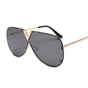 Óculos de sol masculinos de luxo oversized marca designer grande armação estilo metal óculos de sol para mulheres moda alta qualidade óculos de sol óculos de sol