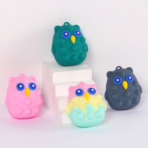 Fidget Toys 5style Owl Bubble Music Sports Push It Bubble Sensory Autism Special Needs Stress Reliever Squeeze Dekompressionsspielzeug für Kinder