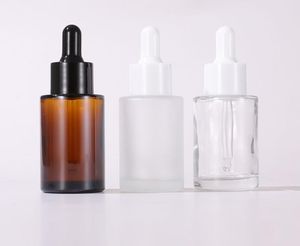 100pcs 30ml damlalık şişesi boş açık cam doldurulabilir kap kozmetik şişe SN269