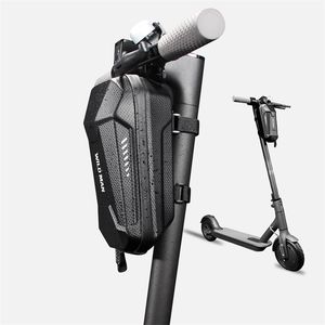 Wild Man Electric Scooter Front Waterproof EVA Hard Shell s Reflective Handlebar Hanging Storage Bag For M365 220727