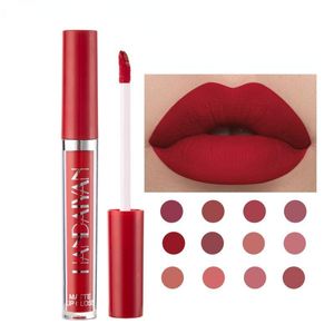 Lip Gloss Matte Non-stick Cup Velvet Liquid Lipstick Long Lasting Waterproof Red Thin Tube