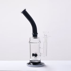 Hakahs Palanie Akcesoria Bongs Ash Catcher Bubbler Podwójny kolor Filtr Filtr Hookah Rura Gruba Szklana Pistolet Pistolet Dab Oil Rig z Pełna wysokość 10,4 cala