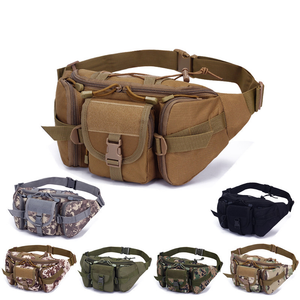 Bolsa de cintura tática militar esportes ao ar livre de grande capacidade à prova d'água Travel Running Multi Function Saco de peito