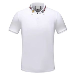 Herren Polo Sommer Italien Designer Polos Kleidung Herren hochwertiges T-Shirt mit Buchstaben Revers lässig Damen T-Shirts Baumwolle Top Baumwolle uu