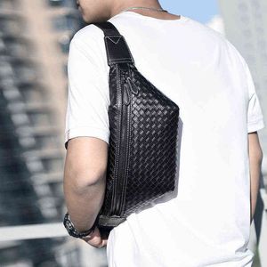 Designer Homens de cintura bolsa de couro fanny pack for wóve sning sling crossbody mini telefone bolsa capa de peito preto 220610