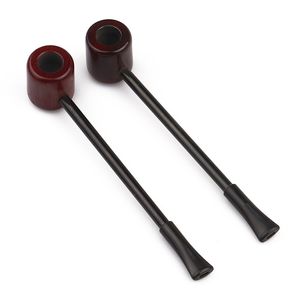 Smoking hookah Pipe Portable wooden pipe 132mm rosewood round bottom Popeye slender extension type holiday gift