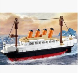 Conjunto de tijolos de construção por atacado 1860pcs Mini blocos modelo Titanic Cruise Ship Model Boat Boat Diy Diamond Building Kit Kit Kids Kids Toys Preço de venda