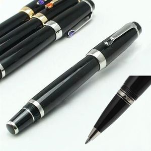 Luxury Xmas Gift Black Resin Roller ball Pen Elegant and Feminine fashion pens with random diamond ballpoint pen205E