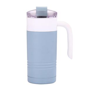 Bicchiere in acciaio inossidabile con manico Cooler Cold Bottle Cup Business Office Gift Mug Bottiglia d'acqua con isolamento sottovuoto