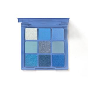 Ögon Shadow Blue Eyeshadow 9 Färger Matt Glitter Makeup Palette Ljusande varaktig charmig kosmetisk TSLM1EYE
