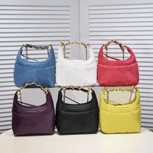 Bolsa feminina de designer clássico, bolsa de ombro crescente de luxo, letras de moda multicoloridas, ombro portátil de alta qualidade AAAAHH8835