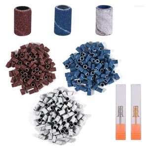 Nail Art Equipment 300pcs Sanding Bands Drill Bits For Manicure Machine 80# 120# 180# Coarse Meduim Fine Grit Band Prud22