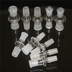 Wasserpfeifen Bong Glas Adapter Konverter Rauchzubehör 10mm 14mm 18mm Stecker auf Buchse Gelenkgröße Dropdown-Adapter für Bongs Dab Rig Quarz Banger