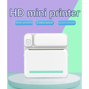 Printers Version Pocket Thermal Printer Mini Wirelessly BT Connect Po Label Memo Wrong Question Printing With1 Roll PaperPrinters Roge22