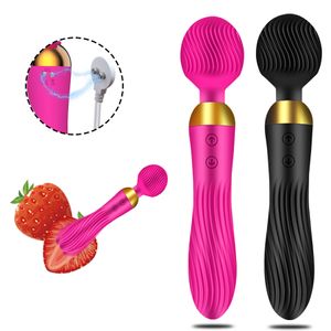 Potente AV Magic Wand Vibrator Toys Sexy for Women G spot clitoride stimolante 18 velocità muscolosi dildo adulti