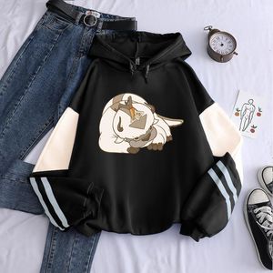 Męskie bluzy z kapturem bluzy Avatar ostatni władca wiatru Aang Appa Kawaii Cartoon kobiety Harajuku Unisex Streetwear ponadgabarytowe zimowe bluzy