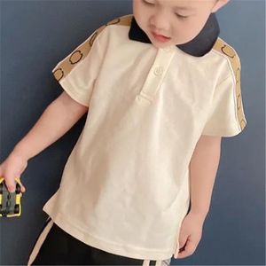 2022 Tasarımcı bebek Erkek Çocuk Giyim Setleri Parça Kız Yaz Lüks Pamuk Çocuk Eşofman Mektup Çocuk Kıyafet Kısa Kollu Polo Gömlek Şort Rahat Resmi Pantolon Set