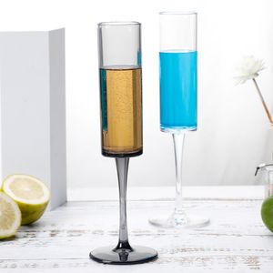 165ml Acrylic champagne wine glasses 2 colors PC cups Anti-drop and High temperature resistance plastic cups