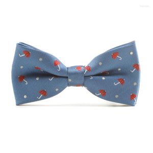 Bow Ties Męs Boys Fashion Cartoon Parrella Pattern Jacquard Nowość Śliczna przyjęcie weselne Casual Neck Tiesbow