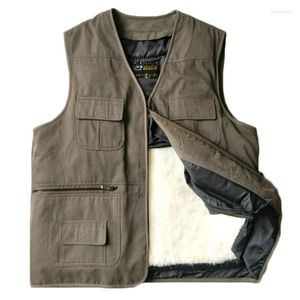 Women's Fur & Faux Autumn And Winter Wool Vest One Middle-aged Men's Sheepskin Thick Warm Cotton Shoulders DaddyWomen's