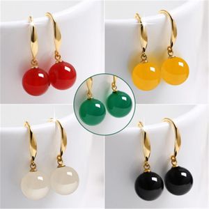 Dangle & Chandelier Round Colorful Bead Drop Earrings Charm Chinese Jewelry Women Gifts Fashion Accessories Woman Beaded Tassel