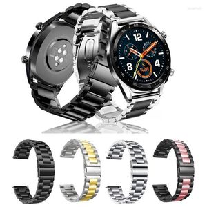 Titta på band mm Watchband för Huawei GT mm Metal Armband Honor Magic Rostfritt Steel Wrist Strap Accessories Deli22