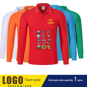 Прибытие мужские рубашки Polo Custom Print Женские женские с длинным рукавом классический бренд Polos Unisex Casual Sporty Styly Golftennis Tops 220616