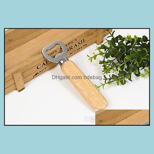 Wholesale engraver tools for sale - Group buy Personalized Wood Beer Bottle Opener Custom Engraved And Monogrammed Wedding Groomsmen Gift Drop Delivery Openers Kitchen Tools Kitchen