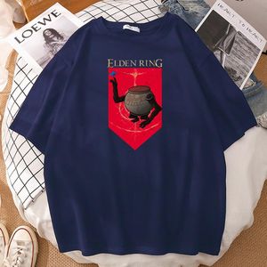 Kühltopf großhandel-Herren T Shirts Pot Boy Elden Ring Essentiell gedruckte Mans T Shirt Manga O Neck Tee Kleidung kreative Design Tops Atmungsfreie kühle Herren