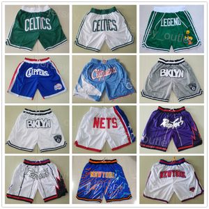 Mężczyźni po prostu Don Pocket Zipper Basketball Jayson Tatum Shorts Elastyczne talia Vintage drescze nosze Hip Pop Pascal Siakam Pant Sport Śradowy