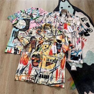 Men's Casual Shirts 2022ss Full Print Breathable WACKO MARIA Shirt Men Women Quality Hawaiian Top Tees ShirtsMen's