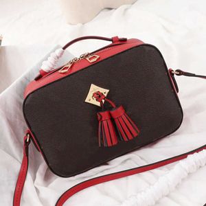 Tryckta väskor Kvinnor One Shoulder Messenger väskor stor kapacitet Tassel kamerapåse reser hand i händerna för att ta väskorna designers handväskor