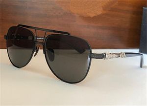 Designer Vintage Modedesign Sonnenbrille PUSHIN ROD I Pilot Metallrahmen Retro Punk Stil einfach und vielseitig UV400 Schutzbrille Top Qualität KCLZ