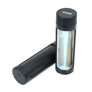 ハニパフ喫煙乾燥ハーブコーン収納LEDコンテナタバコ標裏瓶竹ケースボックスタバコアクセサリー