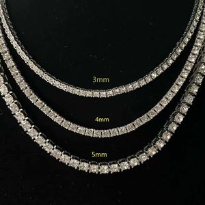 CZダイヤモンドテニスネックレスゴールドメッキ3mm 4mm幅のクリスタルダイヤモンドブレスレットフットチェーンネックレス男性女性ユニセックスアイスアウトチェーン