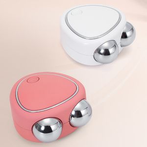 Facial Micro-current Massager Portable Face lifting Double Roller Skin Massager