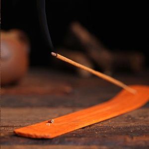 Pine Wood Incense Board Indian Stick Long Incense Holders Simple Solid Wooden Incenses Holder Home Decoration