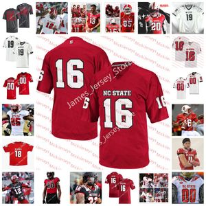 N.C. State Wolfpack Jersey Stitched College Football Uniform 54 Dylan McMahon 56 Zyun Reeves 10 Ben Finley 88 Devin Carter 48 Fred Seabrough Jr. Ced Seabrough Devon Betty