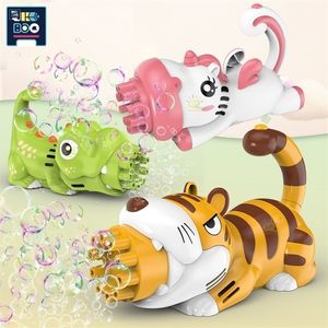 UKBOO Electric Dolphin Bubble Machine Автоматическое вентиляционное мыло для мылова для мылова пистолет для детей для детей летний пляж открытый детские игрушки 220707