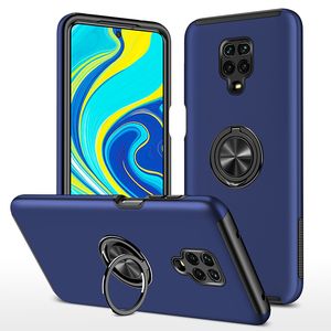 Stoßfeste Rüstungshüllen für Xiaomi Redmi Note 9s 9 Pro Max 9A 9C Metallring Schutzhalterung Rückseite Coke Deep Housing