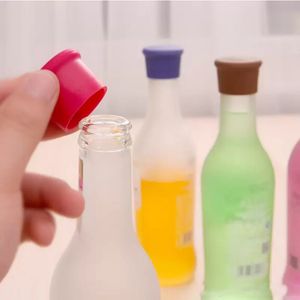 Modern Flavored Beer Beverage Kitchen Champagne Closures Silicone Bar Wine Stopper Fresh Keeping Bottle Caps Kitchen Accessories