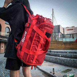 Duffle Bags Kısa Yolculuk Bagaj Erkekler Büyük Kapasite Çok Fonksiyonlu Seyahat Çantası Kadınlar Bağımsız Ayakkabı Su Geçirmez Ayakkabı Spor Fitness Sırt Çantaları 220707