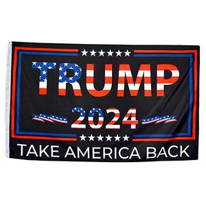 Ny Trump 2024 flagga 90x150 cm saknar mig men Trump flaggor 3x5 fot hem trädgårdsbanners för USA: s presidentval flaggor DHL -leverans