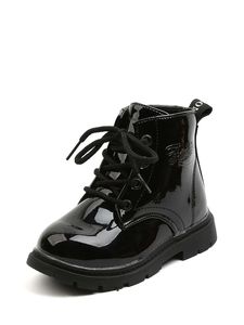 Toddler Boys Lace-up Front Combat Boots SHE